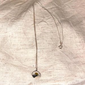 Mountains w/ moon necklace